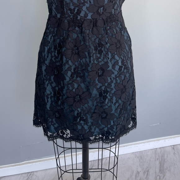 Bcbg Generation - black lace with blue undertone dress - Picture 3 of 6
